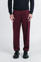 PANTALONE JOGGER BASIC BORDEAUX